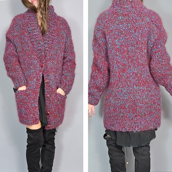 Vintage Chunky Warm Cardigan s - Picture 3 of 11